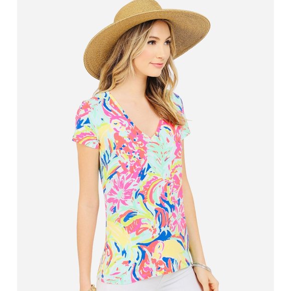 Lilly Pulitzer Tops - Lilly Pulitzer XS Michelle Shirt Casa Banana